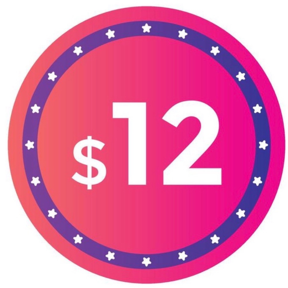 Pink and Purple Party Price Tag